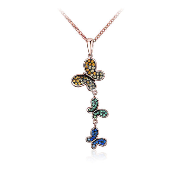 Colorful butterfly necklace,Fashion